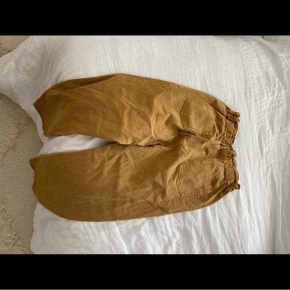 NWT Böhme Kennedy Paperbag Denim Jeans in Camel - Picture 5 of 7